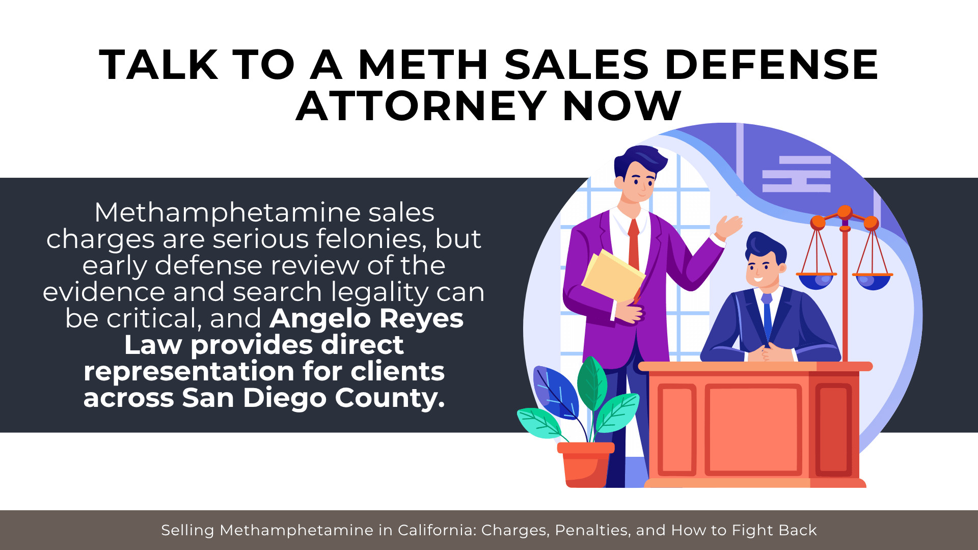  Attorney consulting client at desk promotes early legal defense for meth sales charges in California 