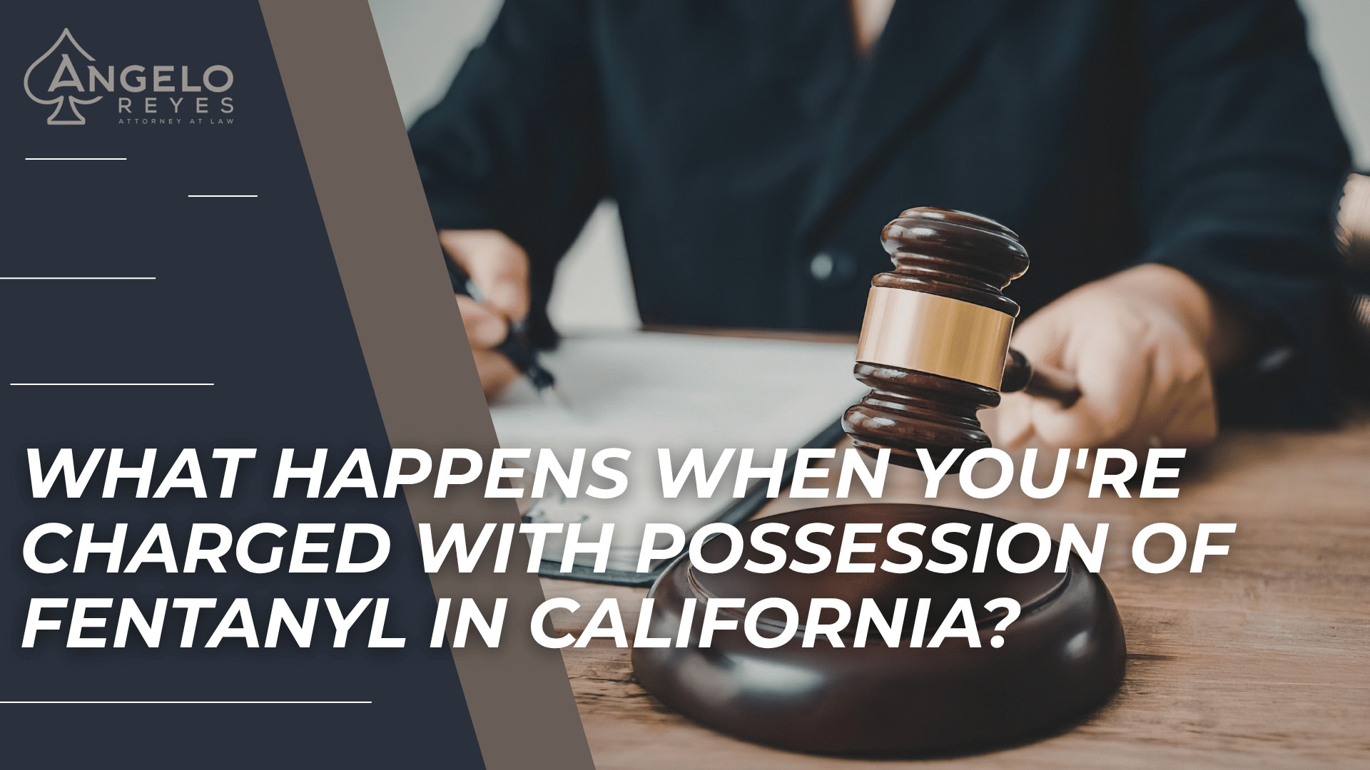 Judge’s gavel and courtroom desk highlight California fentanyl possession charges and criminal defense concerns