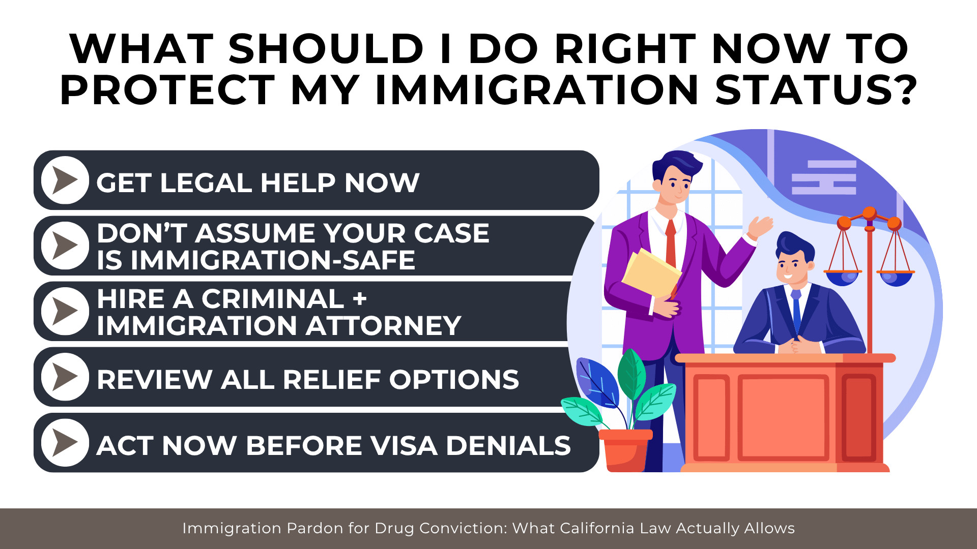 Attorney consultation scene outlines urgent legal steps to protect immigration status after drug charges 