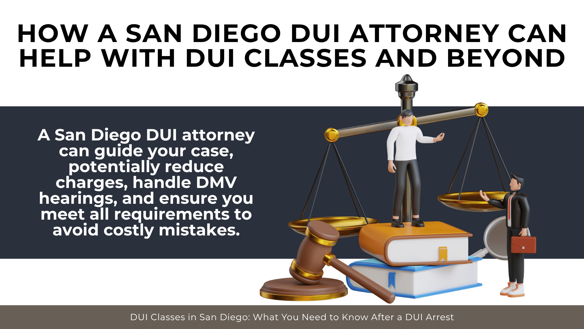Scales, gavel, and professionals showing attorney assistance with case strategy, DMV hearings, and compliance