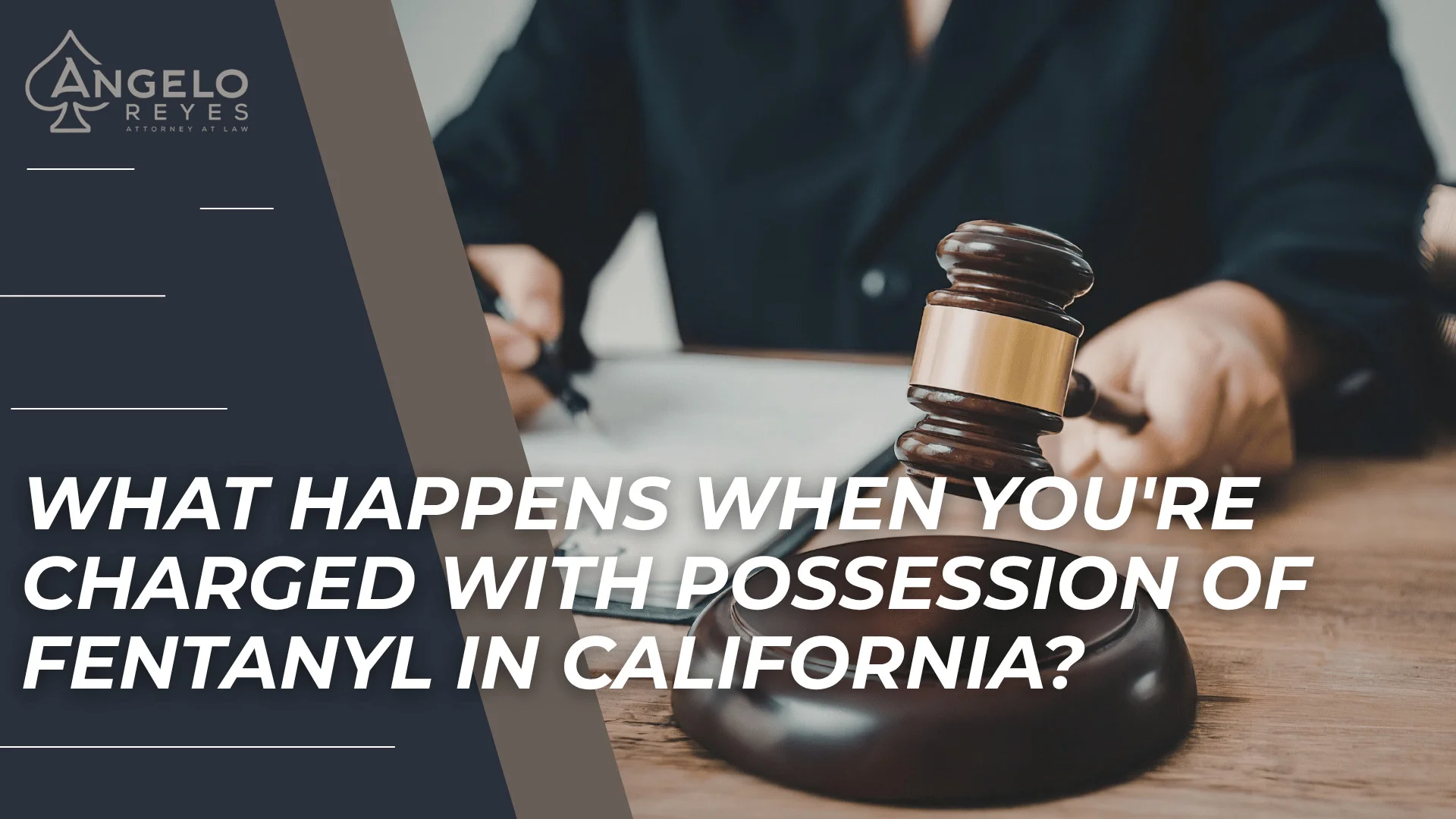 Judge’s gavel and courtroom desk highlight California fentanyl possession charges and criminal defense concerns